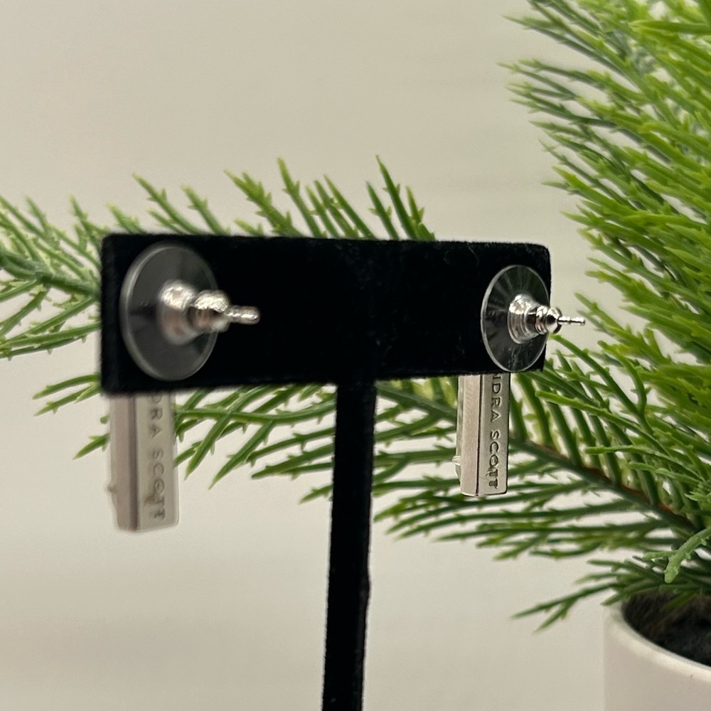 Kendra Scott Silver Lady Rectangular Stud Earring… - image 6